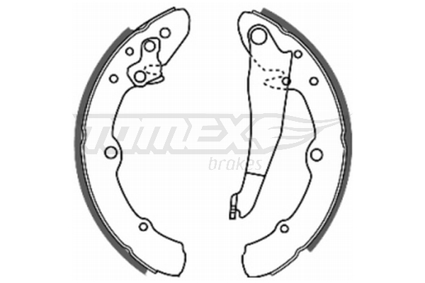 Sada brzdových čeľustí TOMEX Brakes